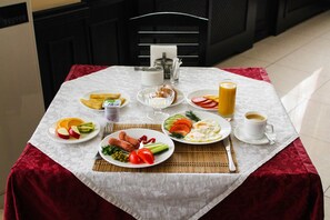 Petit déjeuner continental compris