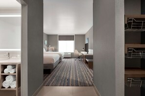 Hypo-allergenic bedding, in-room safe, desk, laptop workspace