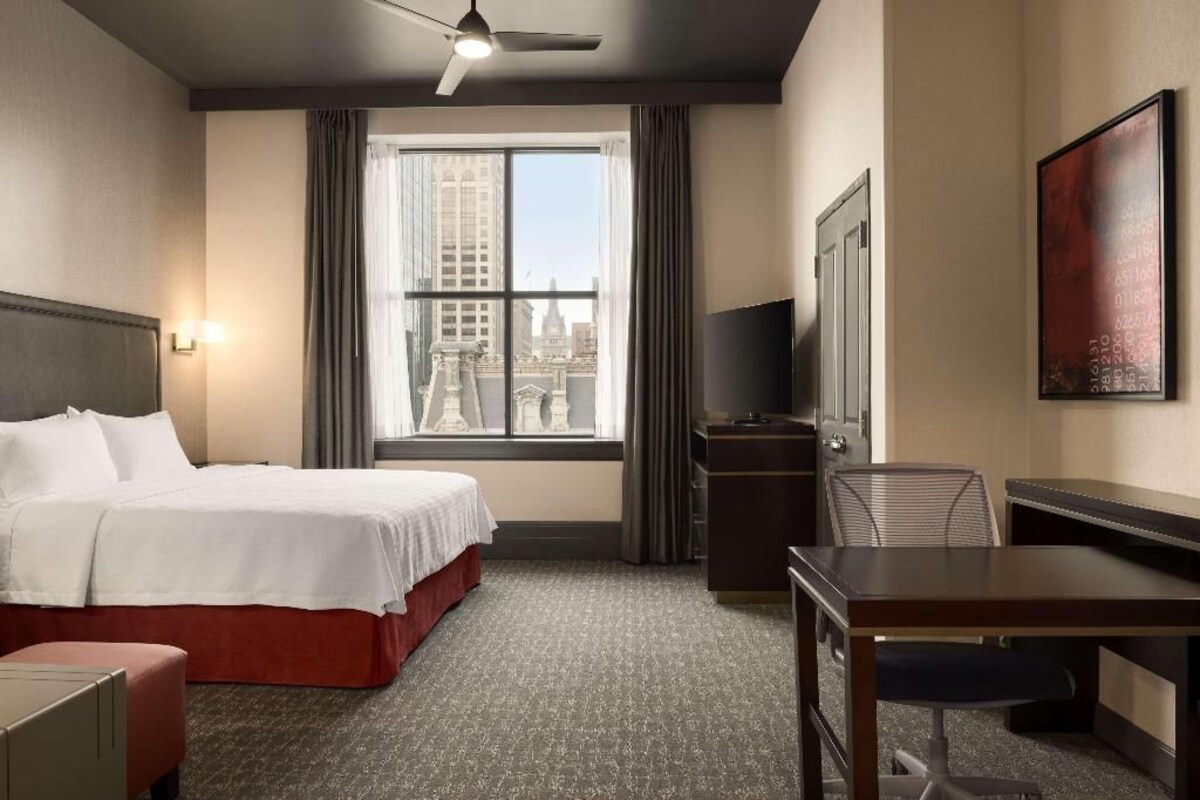 Desk, laptop workspace, blackout drapes, WiFi (free)