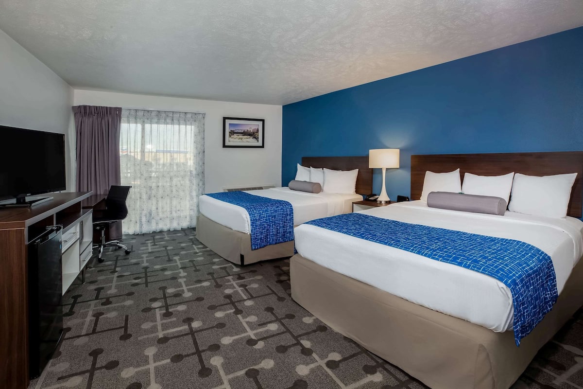 Room, 2 Queen Beds, Non Smoking | Desk, soundproofing, iron/ironing board, cribs/infant beds