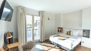 Mörkläggningsgardiner, ljudisolering, gratis wi-fi och sängkläder