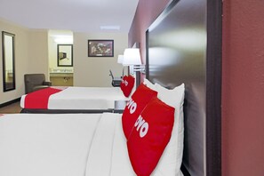 Premium Room, 2 Queen Beds | Desk, iron/ironing board, free WiFi, bed sheets - OYO Hotel McAllen Airport South (McAllen)