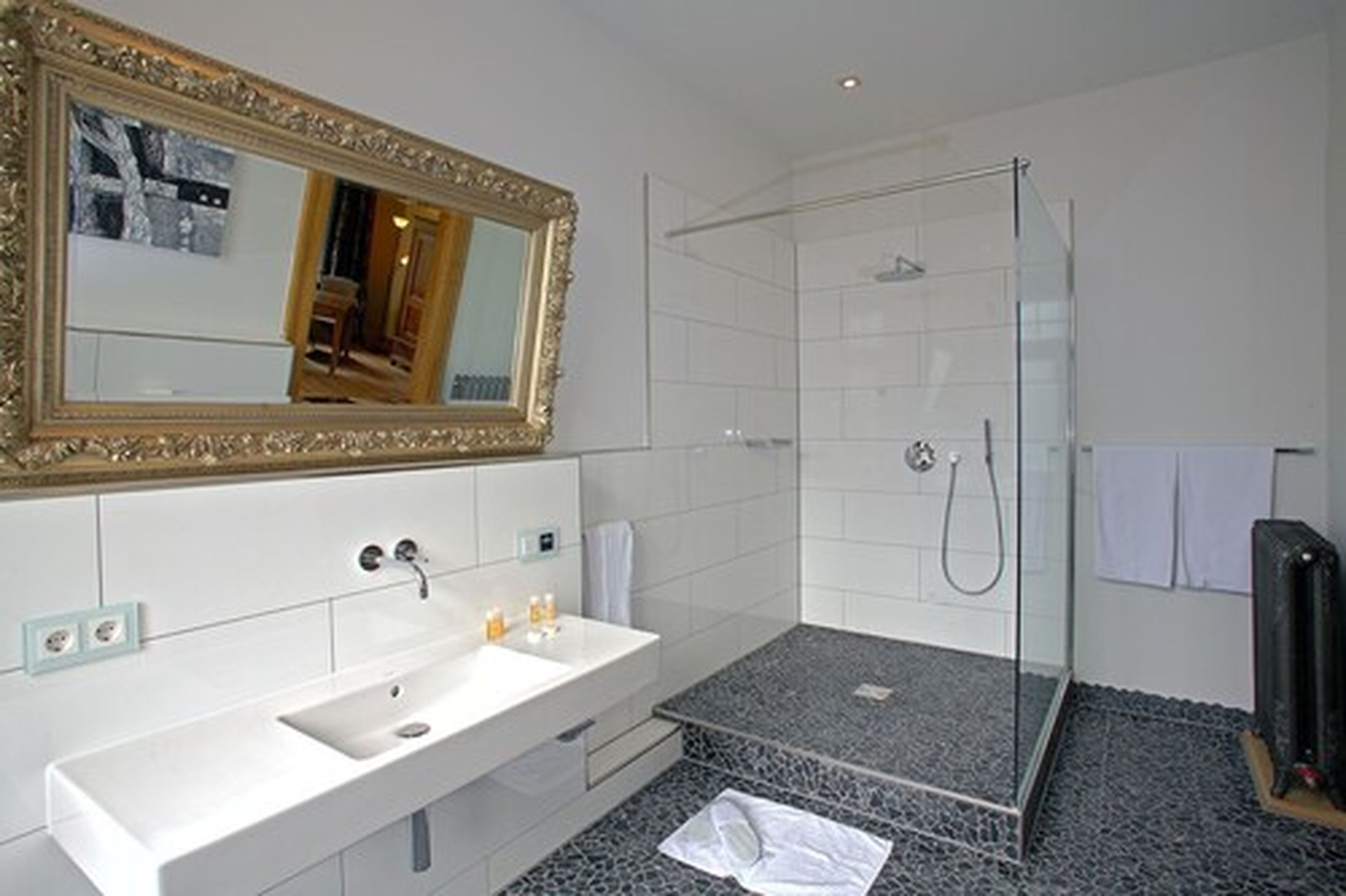 free toiletries, hair dryer, bathrobes, slippers