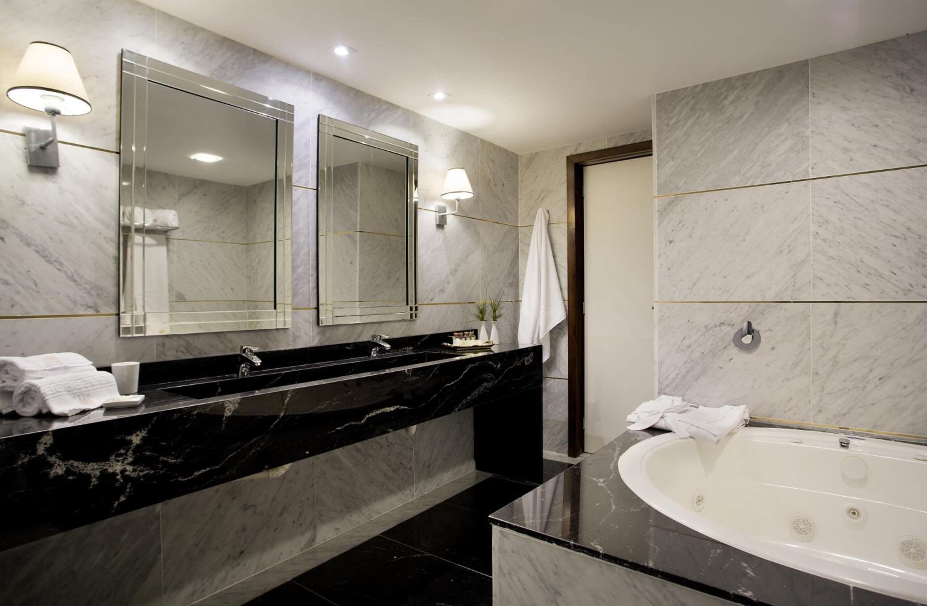 free toiletries, hair dryer, towels