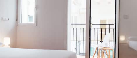 1 bedroom, desk, laptop workspace, iron/ironing board