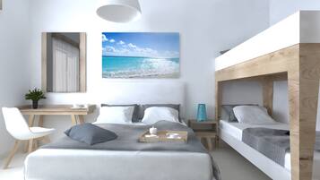 Perhesviitti | Työpöytä, äänieristys, ilmaiset vauvansängyt, ilmainen Wi-Fi