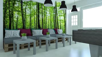 Sala de estar en el lobby
