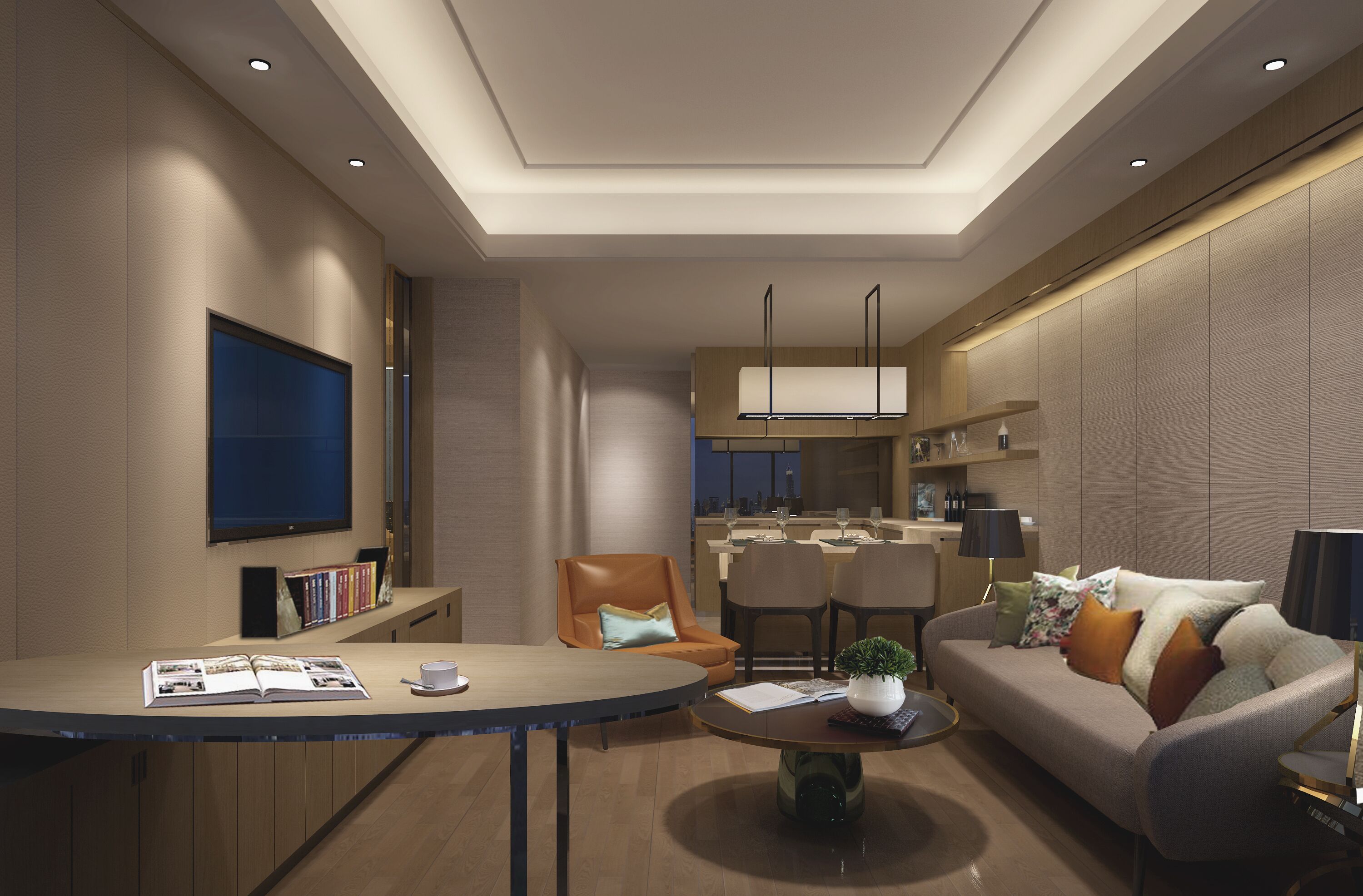 1 多间卧室、羽绒被、免费迷你吧物品、客房内保险箱