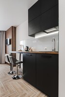 Signature Studio | Private kitchenette | Fridge, microwave, stovetop, coffee/tea maker