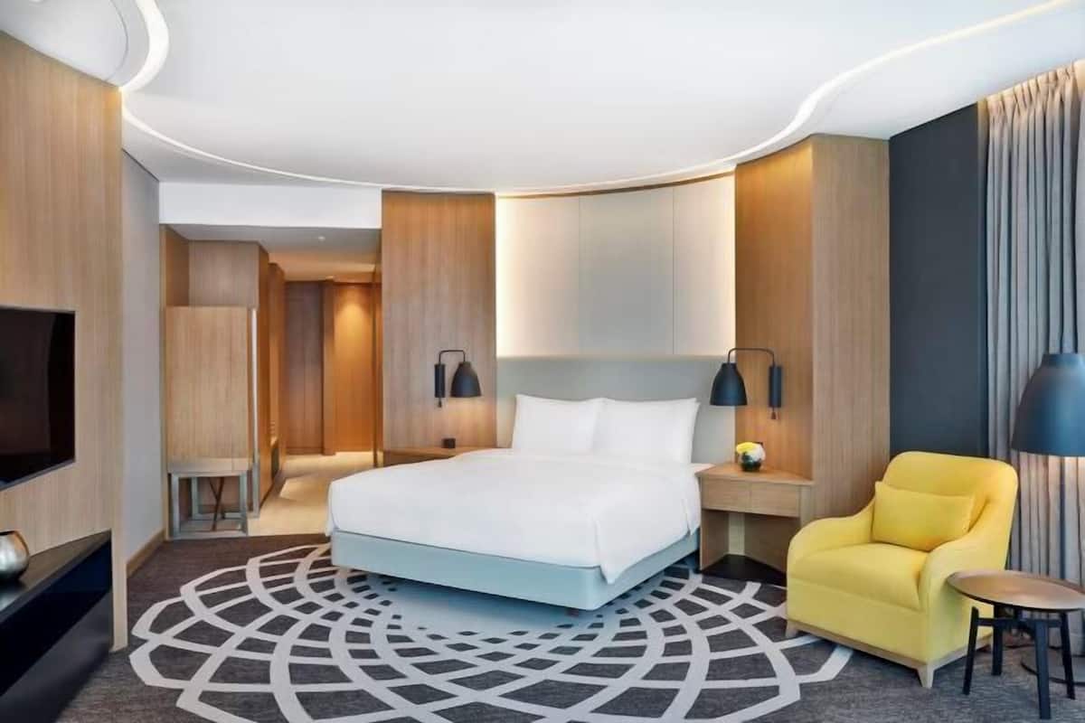 1 sovrum, allergitestade sängkläder, duntäcken och minibar