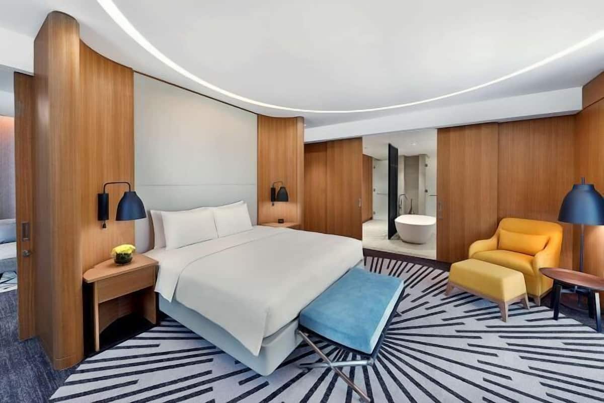 1 sovrum, allergitestade sängkläder, duntäcken och minibar