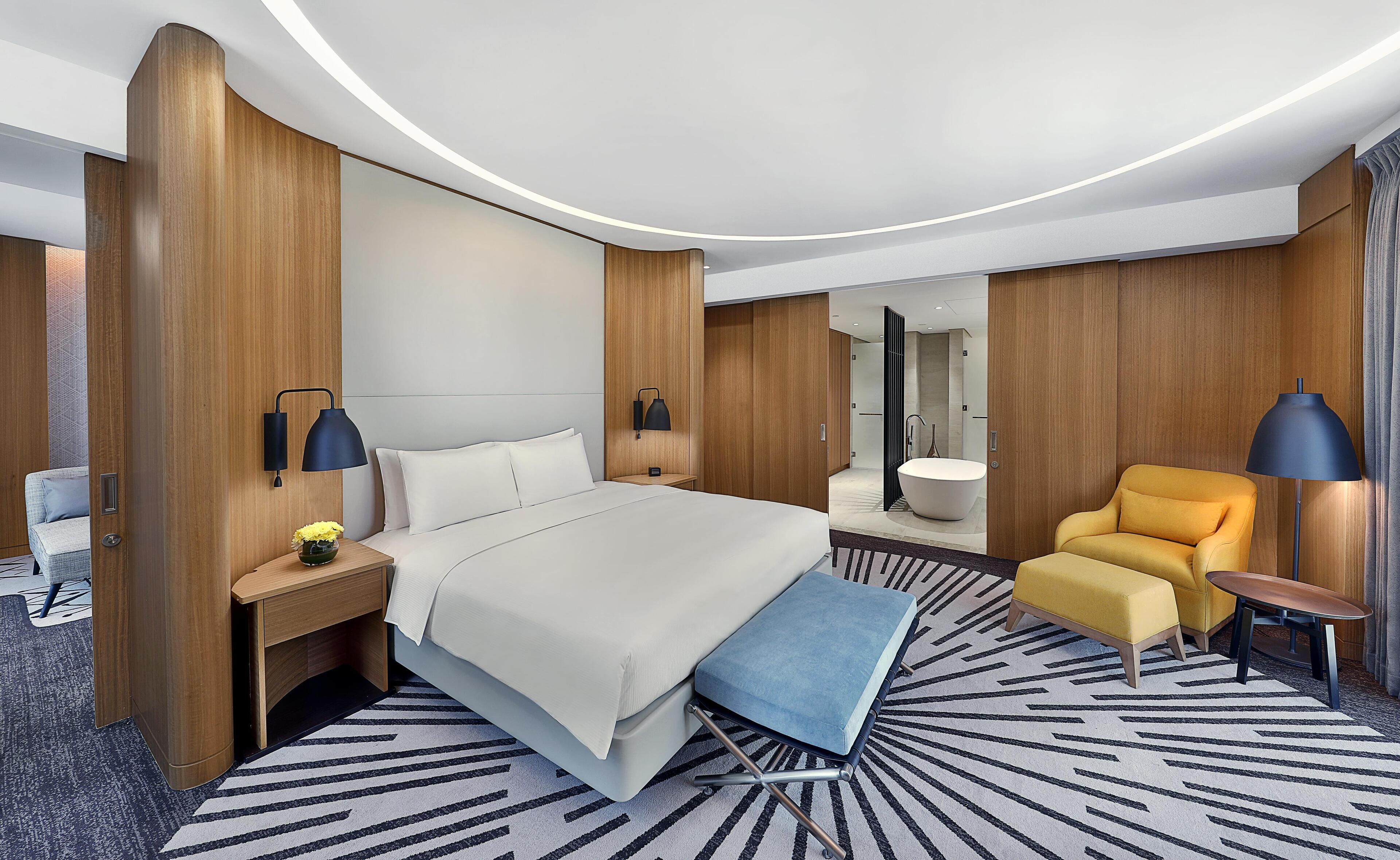 Hypo-allergenic bedding, down duvets, minibar, in-room safe