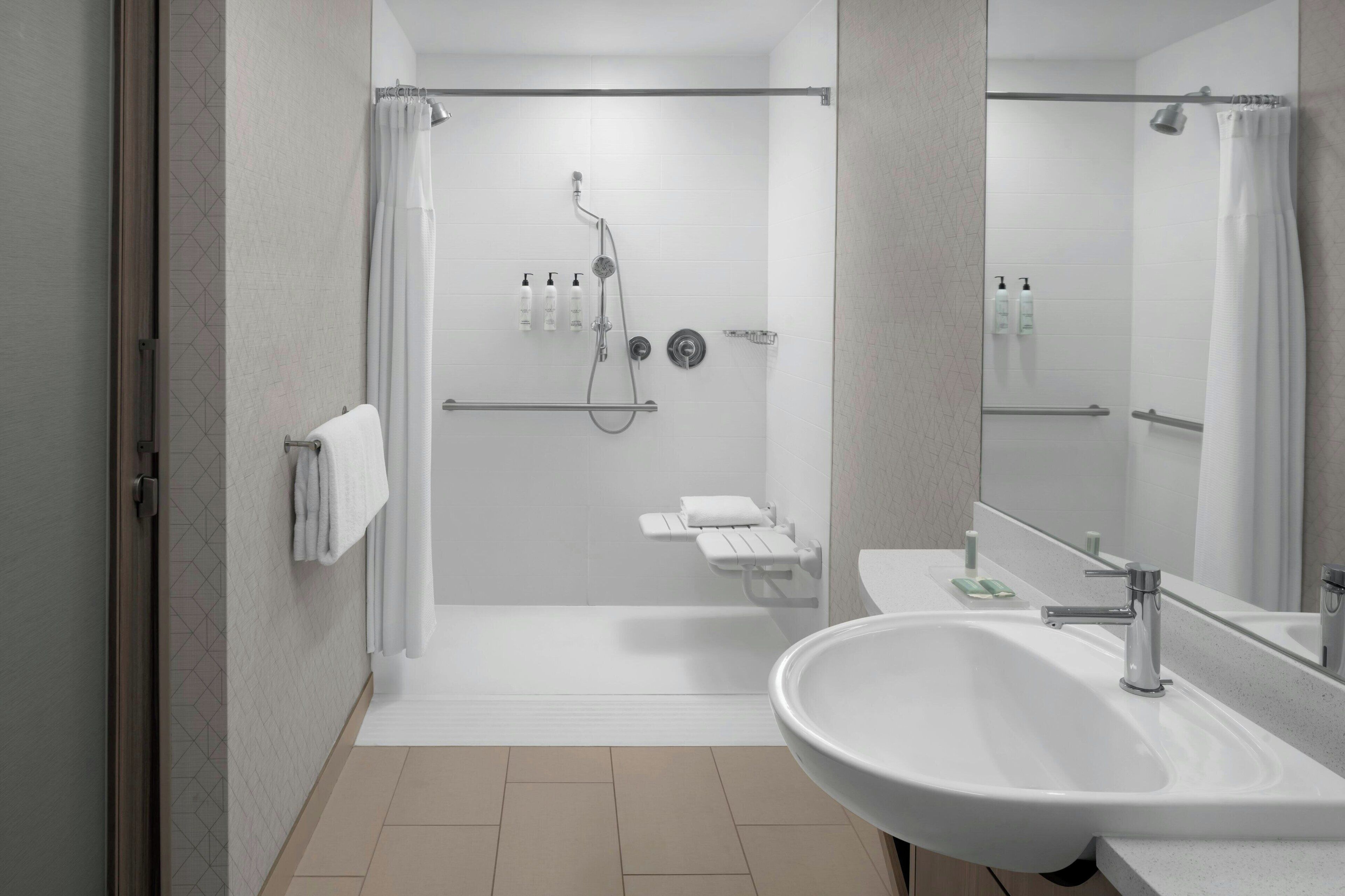 free toiletries, hair dryer, towels, soap