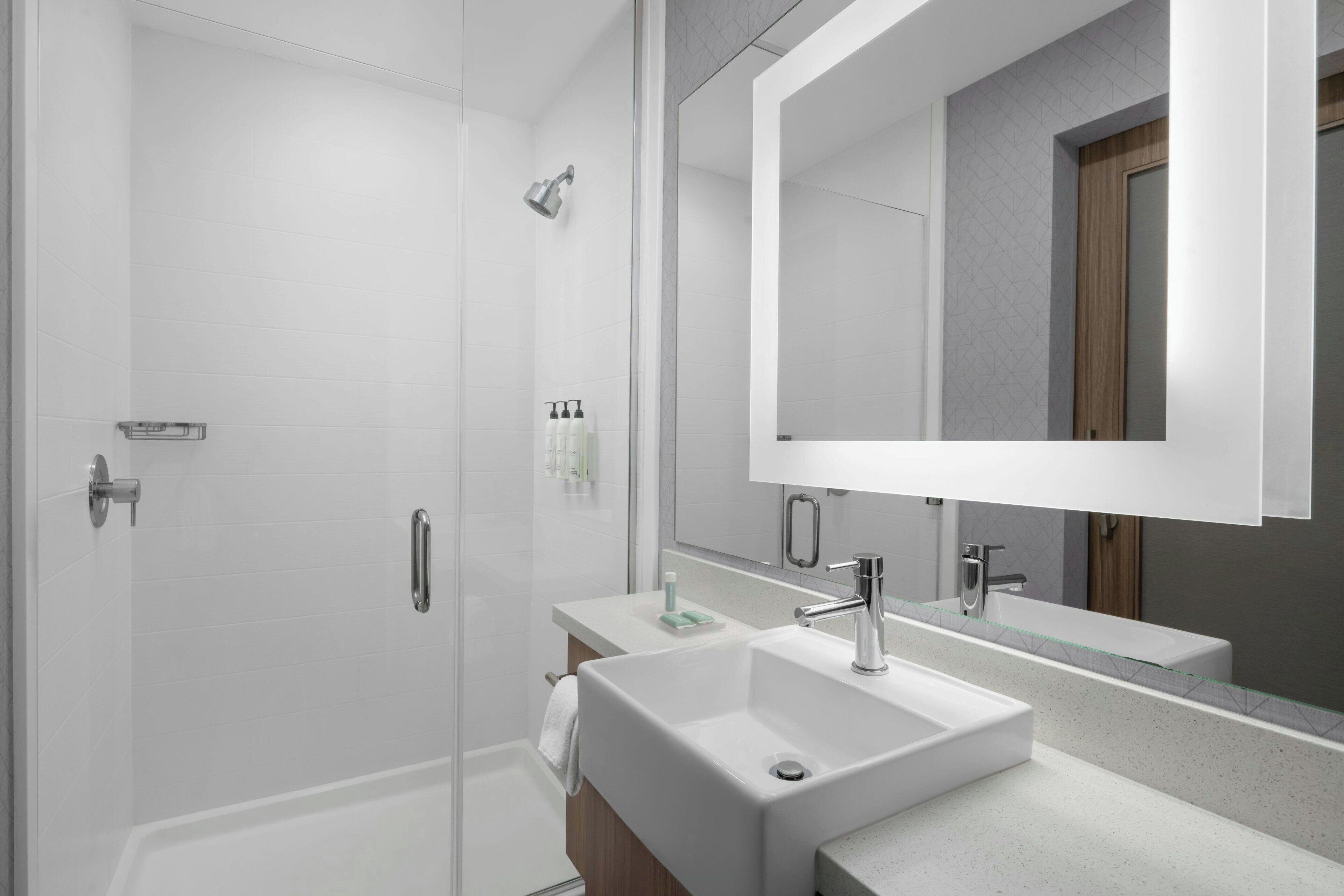 free toiletries, hair dryer, towels, soap