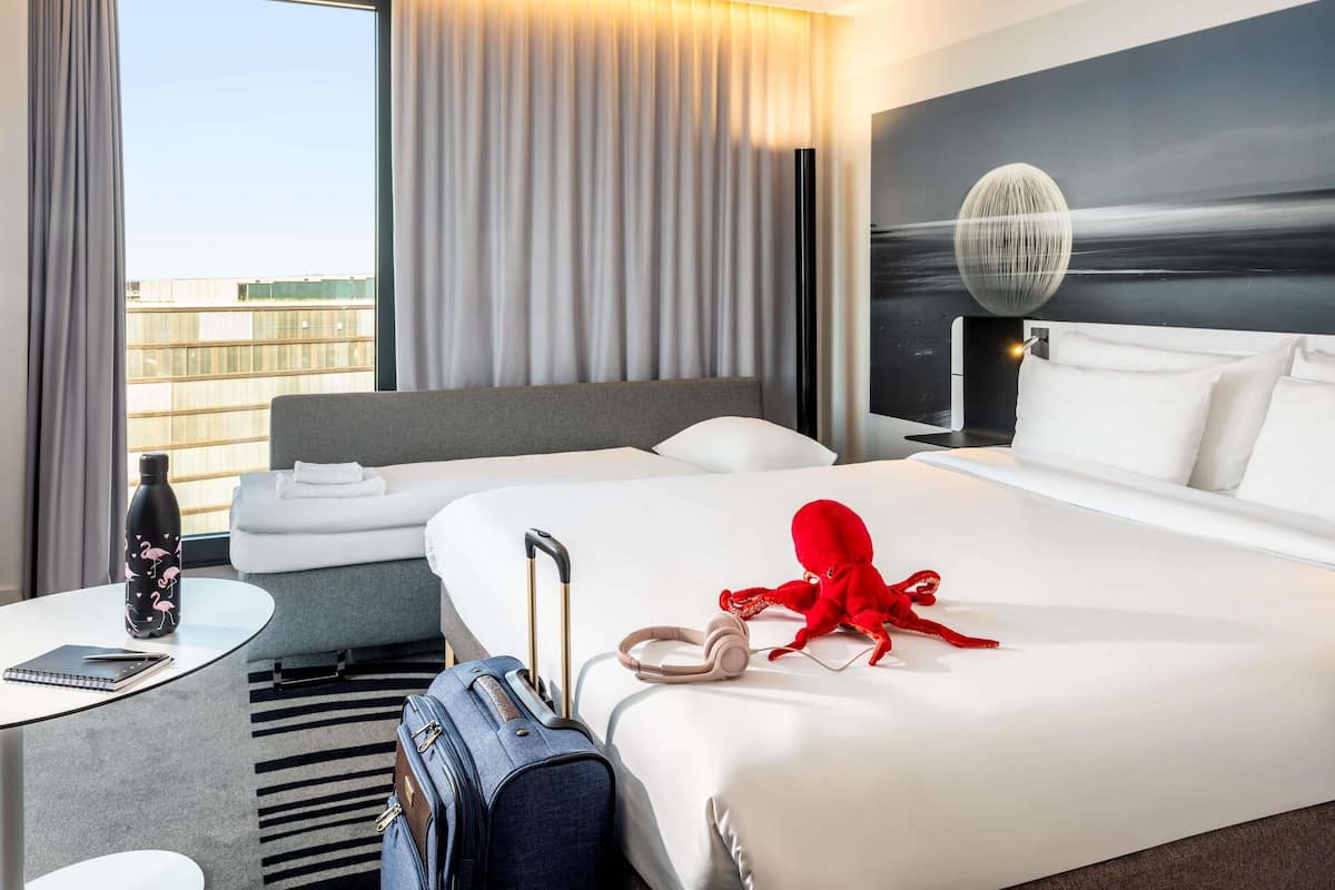 Standard Room (Family. 2 adults + 1 child) | Hypo-allergenic bedding, in-room safe, blackout drapes, soundproofing