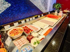 Frokostbuffé hver dag (BRL 42 per person)