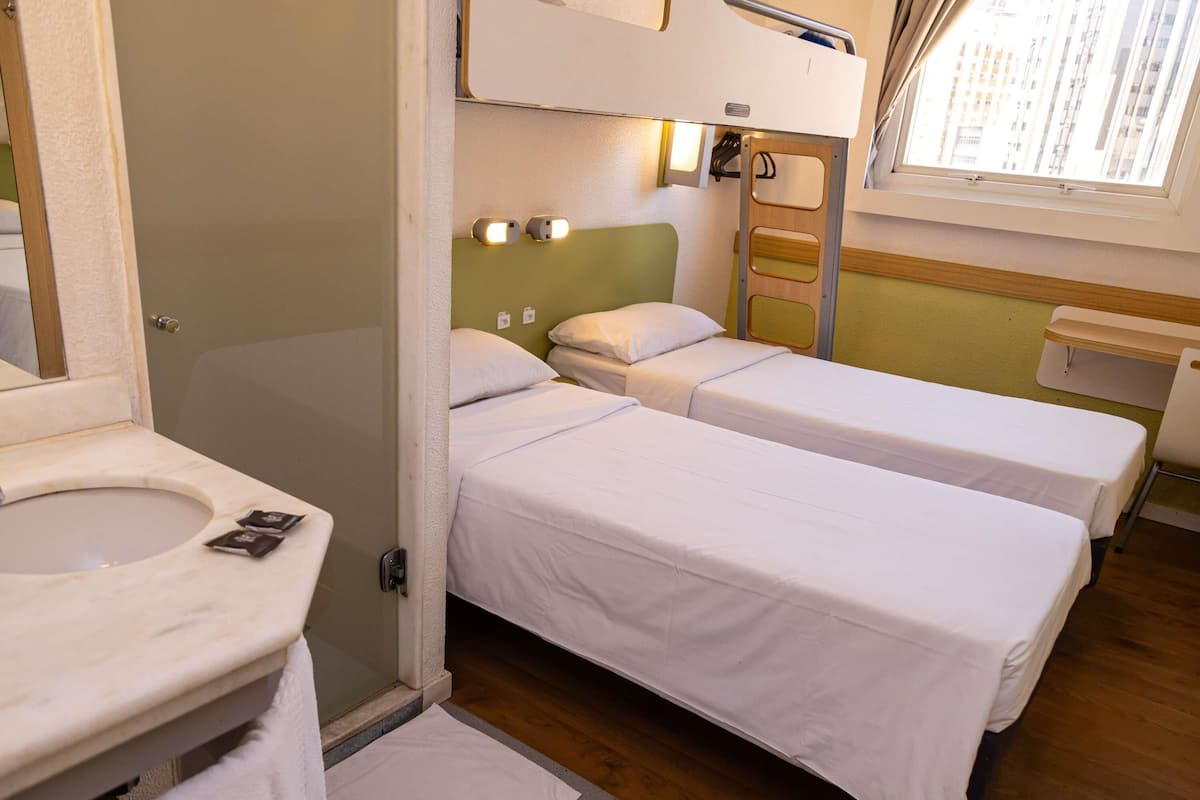 Standard Room, 3 Twin Beds | Minibar, desk, laptop workspace, blackout drapes