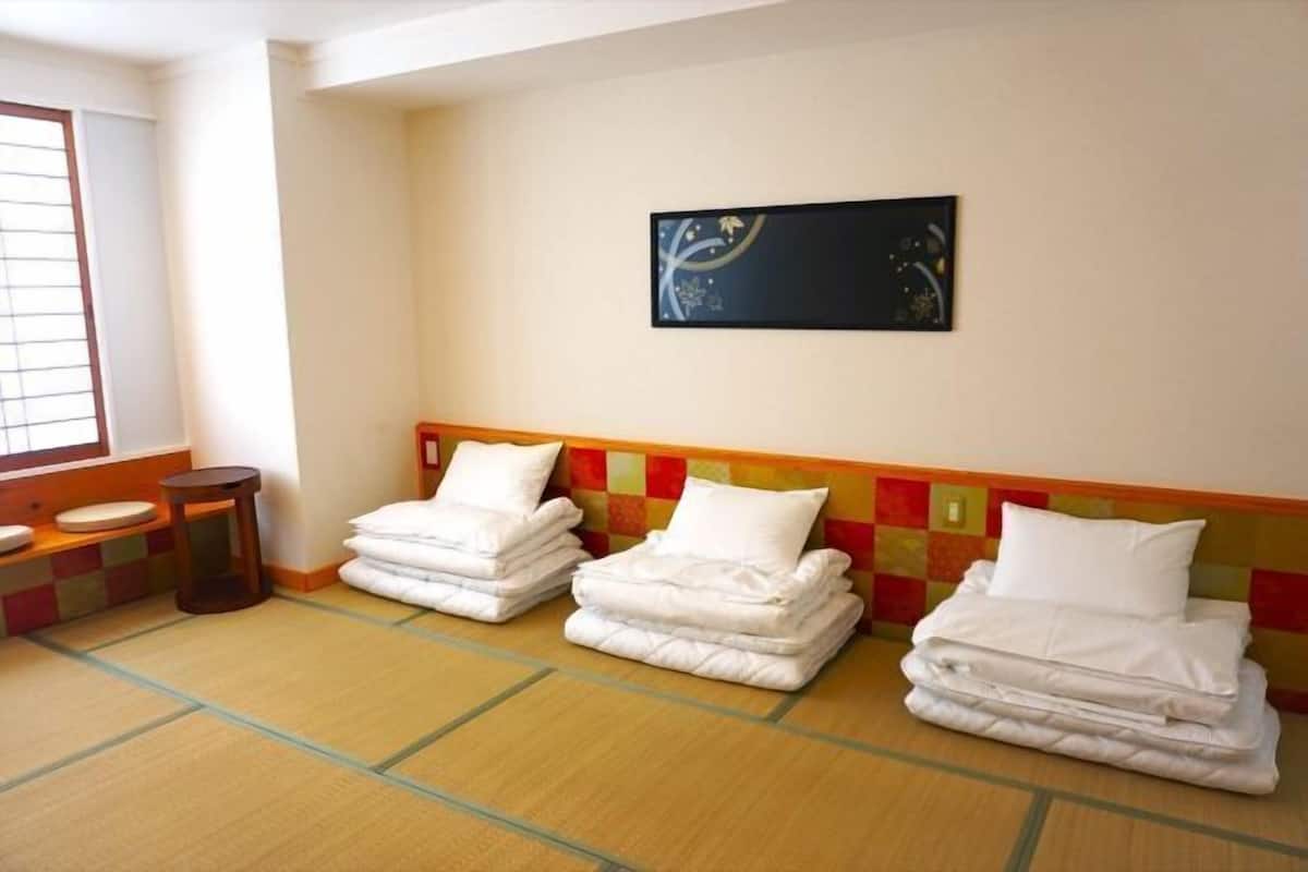 Blackout curtains, free WiFi, bed sheets