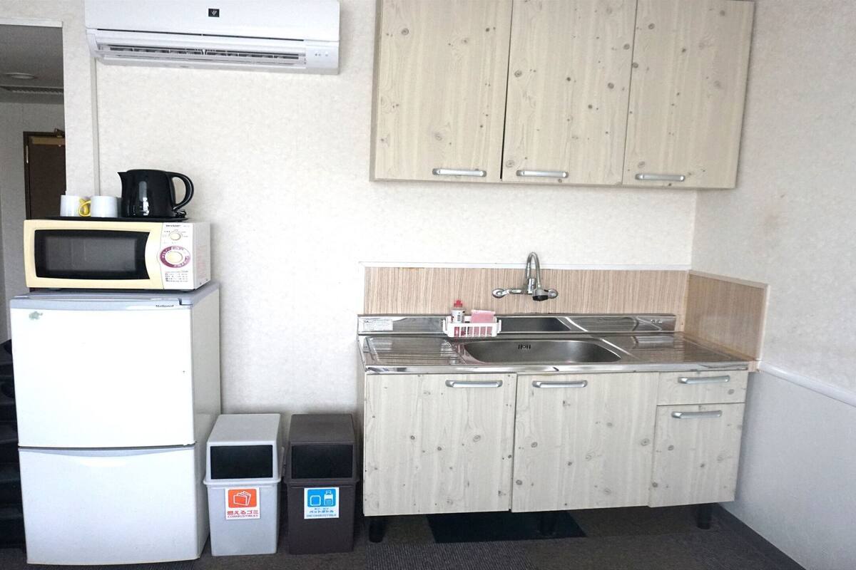 japanese western style family room | private kitchenette | electric kettle