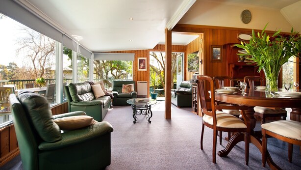 House, 3 Bedrooms | Living area | TV, fireplace, DVD player - Serendip (Daylesford)