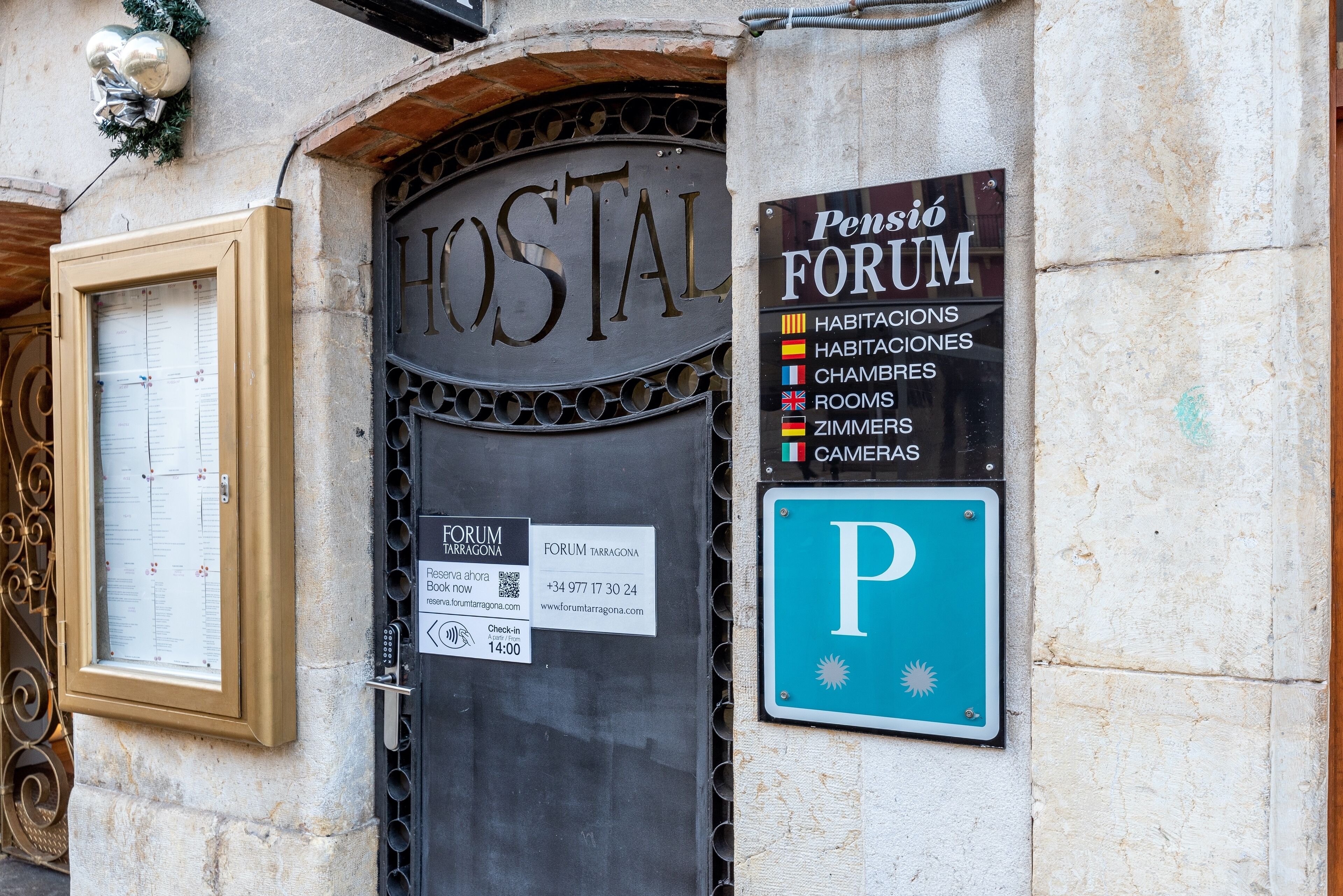 Entrada de l'allotjament