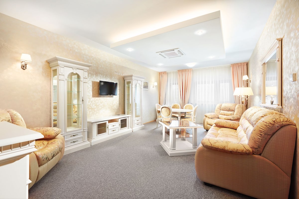 Superior Suite, 1 Bedroom | Living room | LCD TV