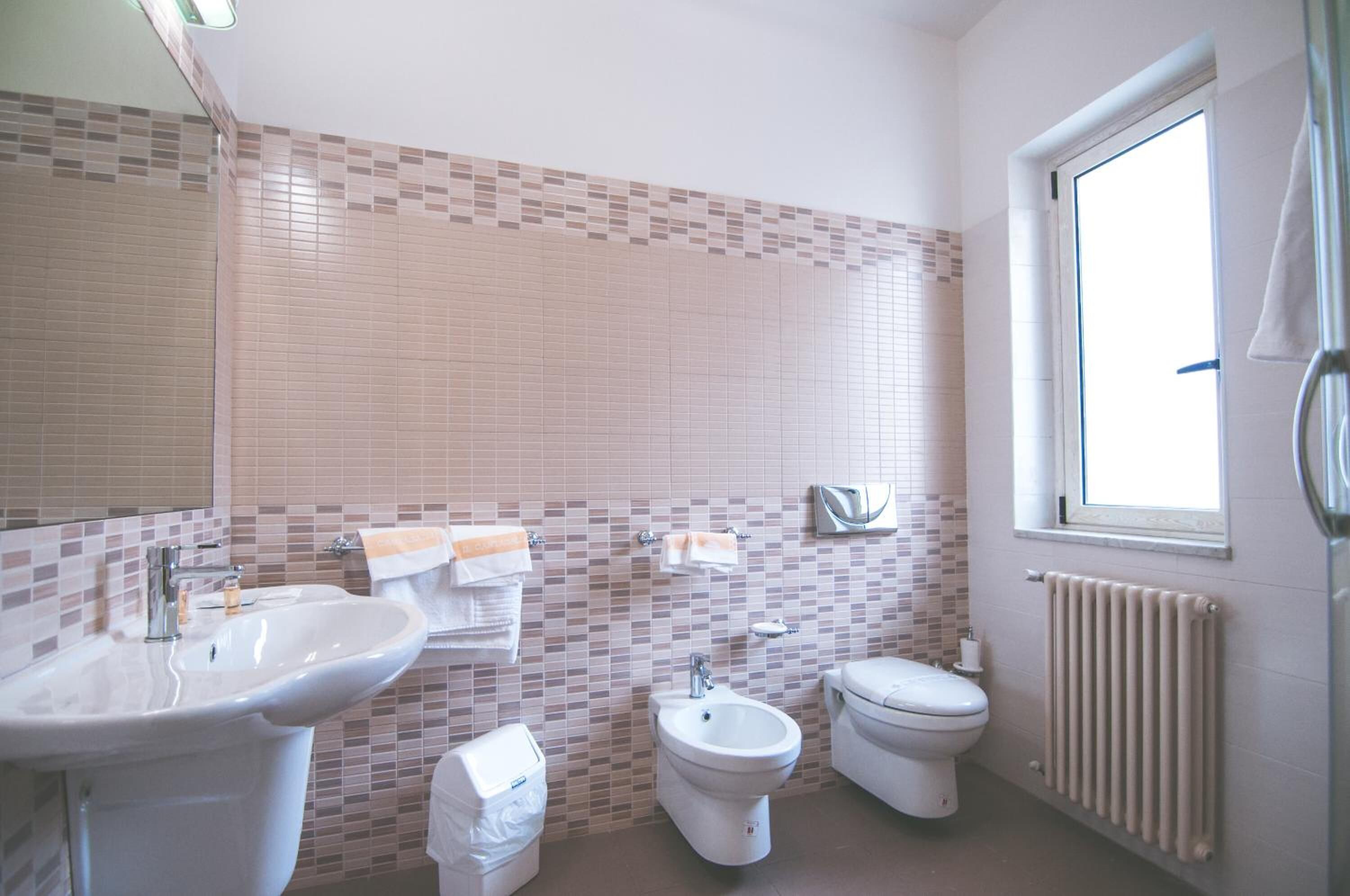 shower, free toiletries, hair dryer, bathrobes