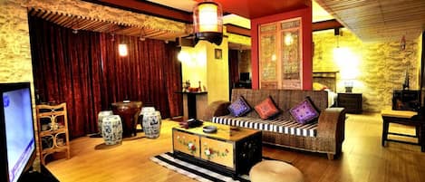 Sala de estar en el lobby