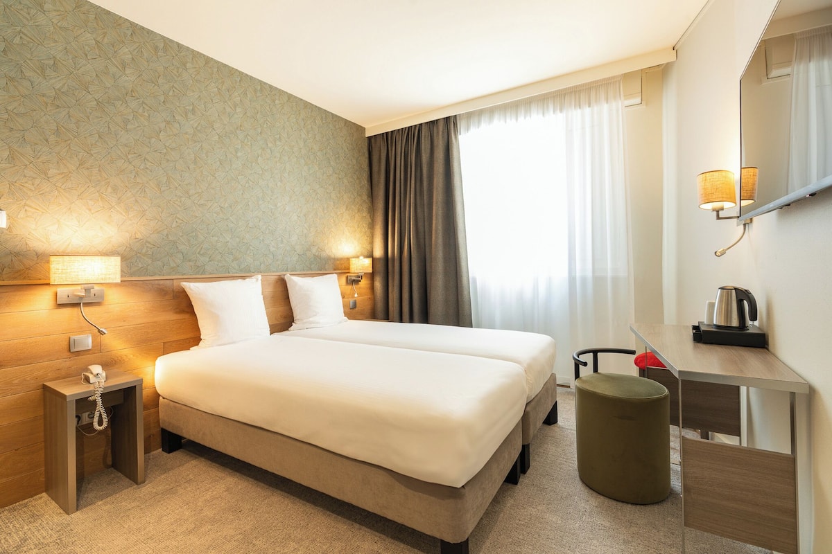 1 habitación y ropa de cama de alta calidad