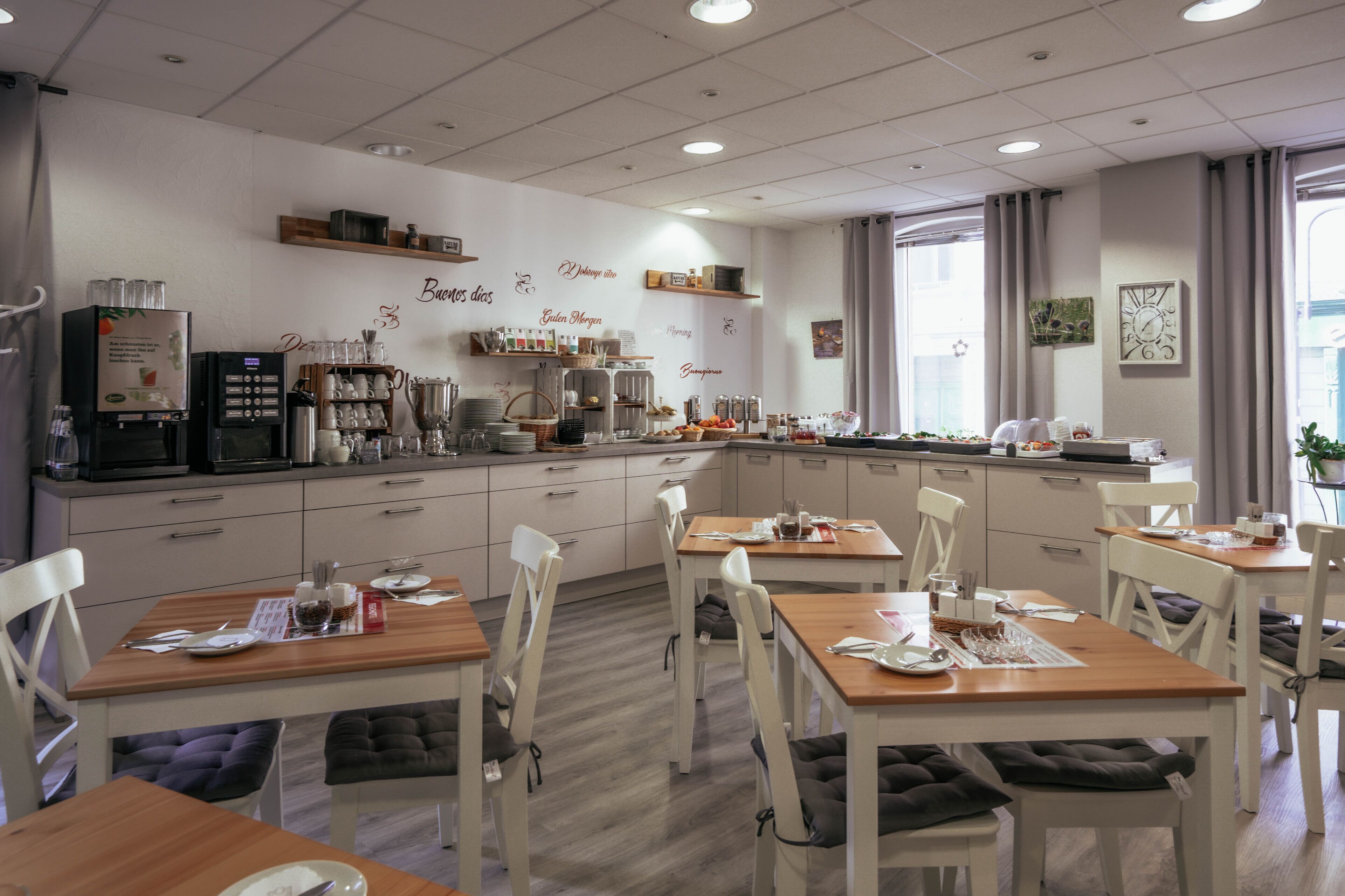 daily buffet breakfast (eur 10 per person)