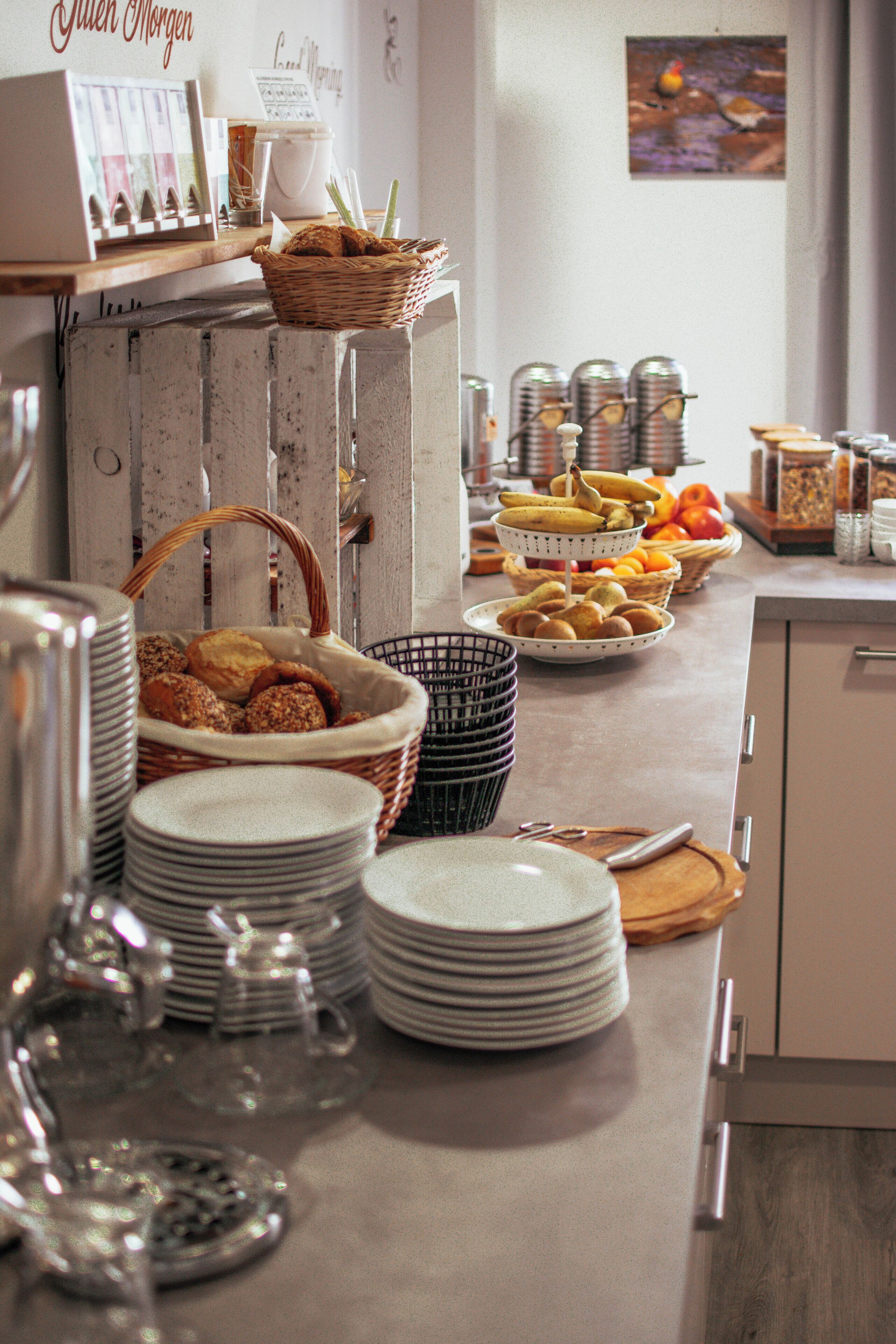 Daily buffet breakfast for a fee