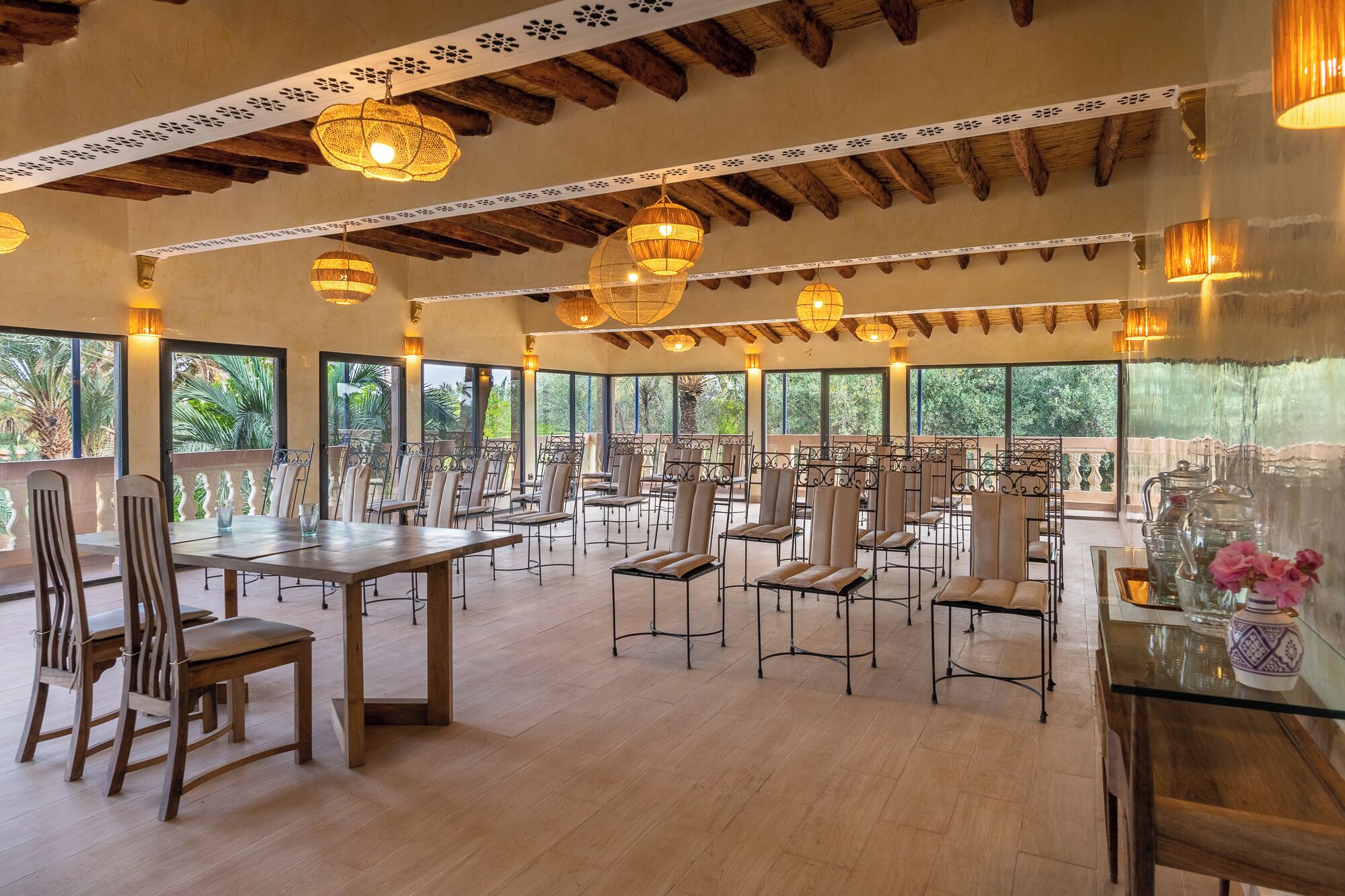 breakfast, lunch, dinner served; moroccan cuisine, garden views