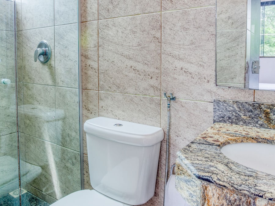 Triple Room, Multiple Beds | Bathroom | Shower, towels, toilet paper