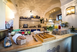 Free daily self-service breakfast