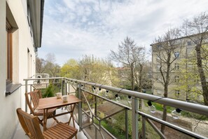 华丽公寓, 1 间卧室, 阳台, 副楼 (4 people, ul. Sobieskiego 29) | 阳台景观