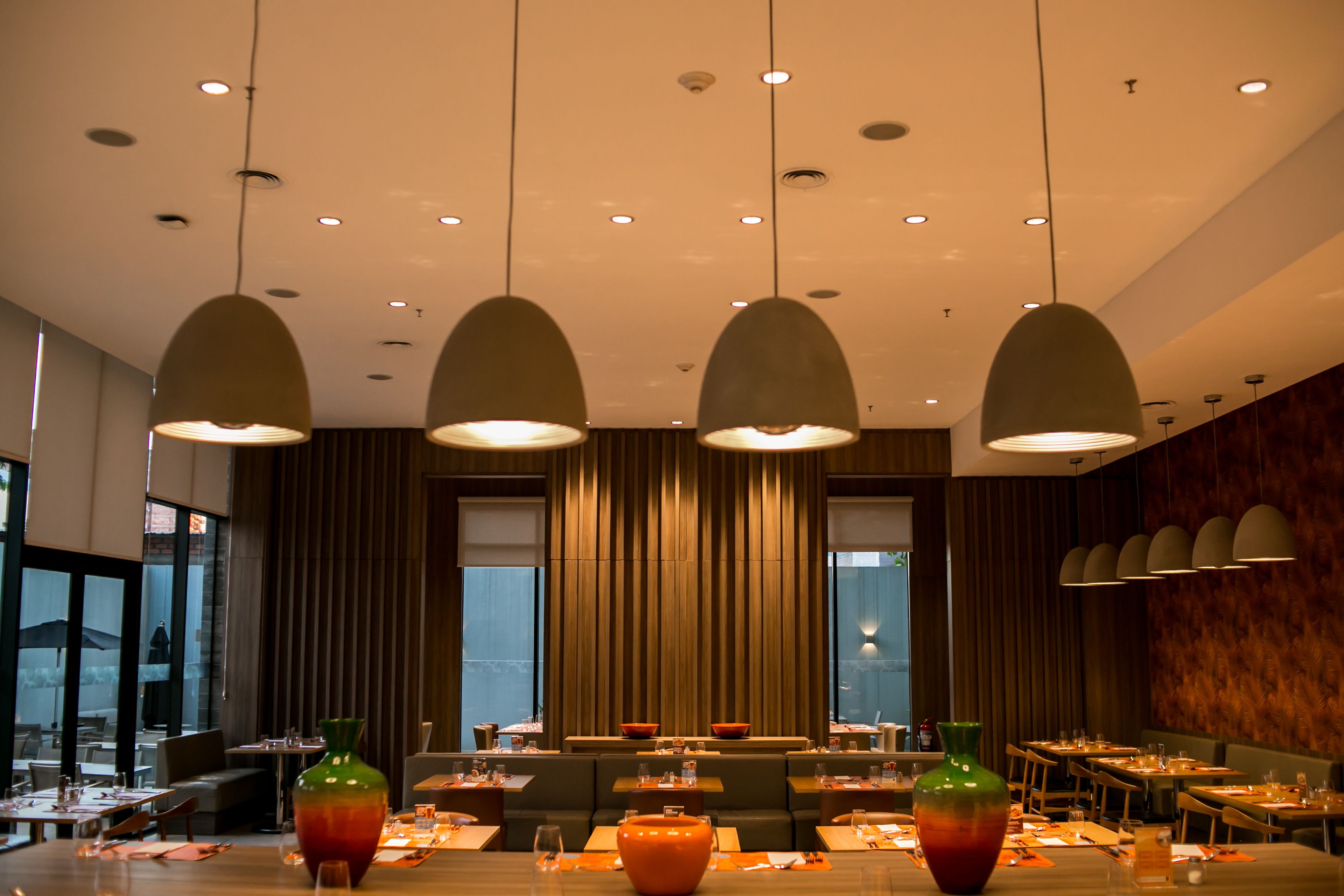 breakfast, lunch and dinner served