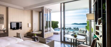 Panoramic Room, 2 Twin Beds, Ocean View | 1 bedroom, premium bedding, minibar, in-room safe