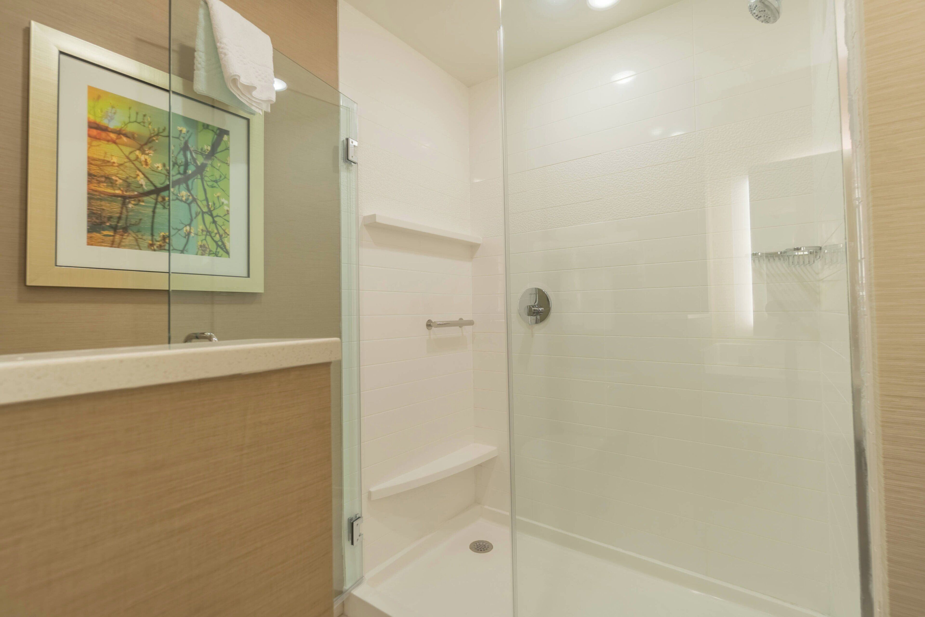 free toiletries, hair dryer, dressing gowns, towels