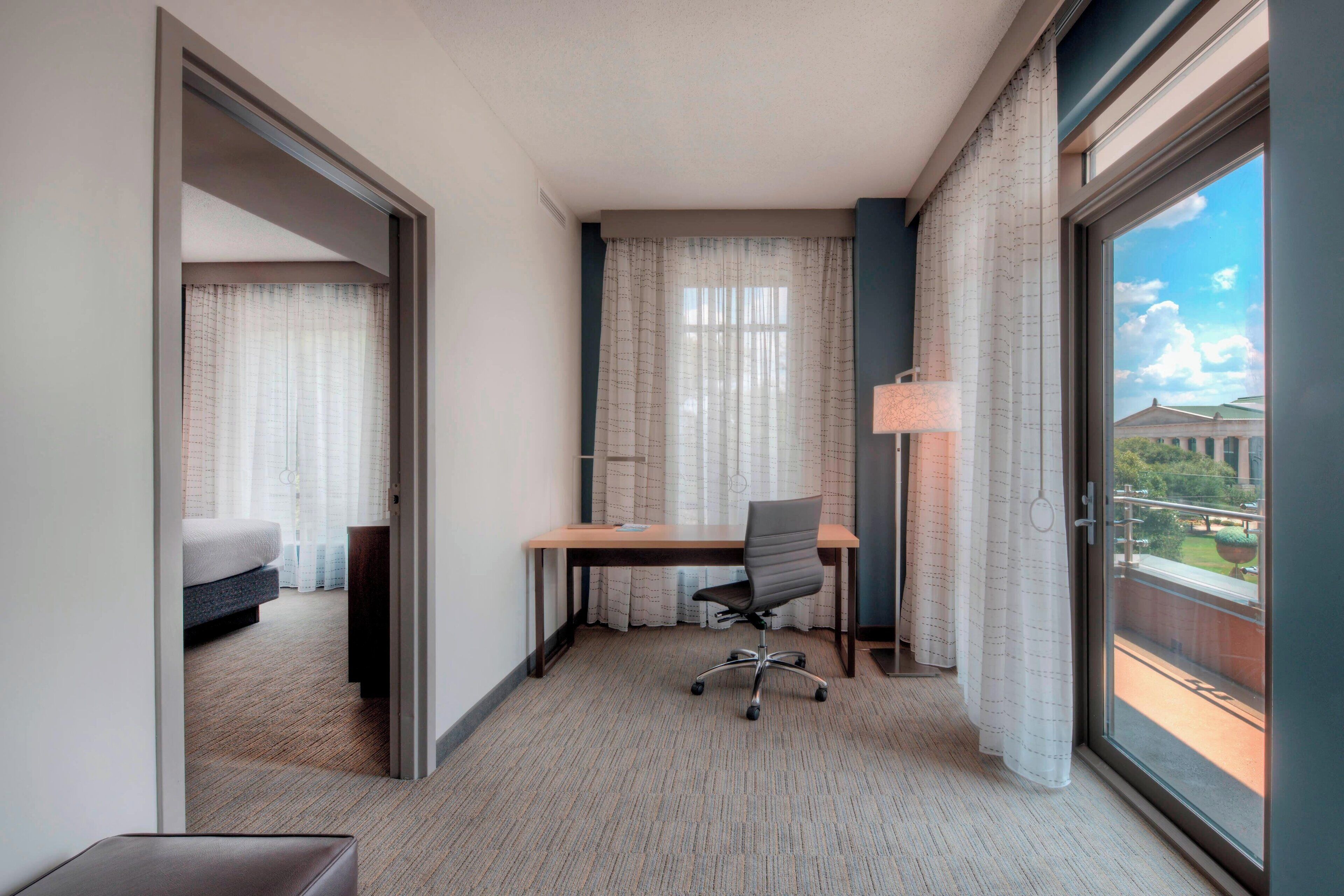 suite, 1 king bed with sofa bed, non smoking, corner | premium bedding, down duvets, pillow-top beds, desk