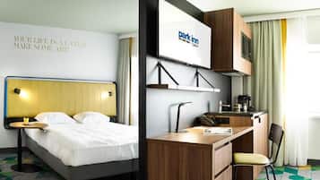 Studio (Apartment) | Hypoallergeen beddengoed, een kluis op de kamer, een bureau