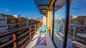 Penthouse Deluxe, 2 habitaciones | Balcón