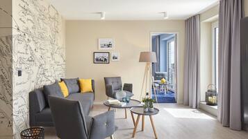 Perle Suite ohne Meerblick, auch für Familien | Allergikerbettwaren, Zimmersafe, schallisolierte Zimmer