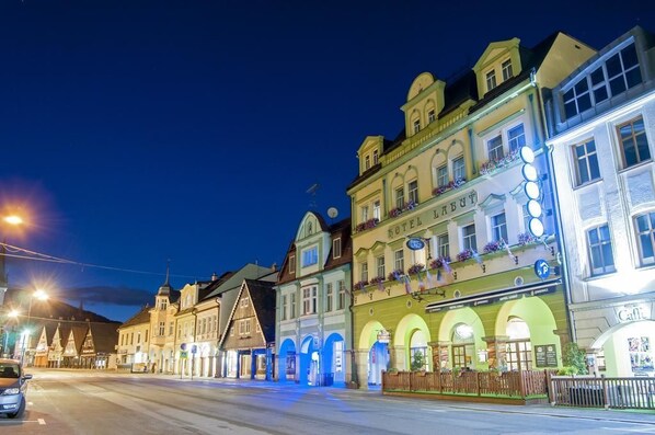 Front of property – evening/night