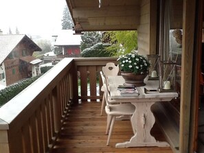 Chalet, 3 slaapkamers, balkon, uitzicht op bergen | Balkon
