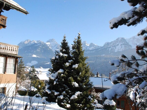 Chalet, 5 Bedrooms, Terrace, Mountain View (2 Bathrooms) | View from room - Sunshine Belle Etoile Chalet (Chateau-d'Oex)
