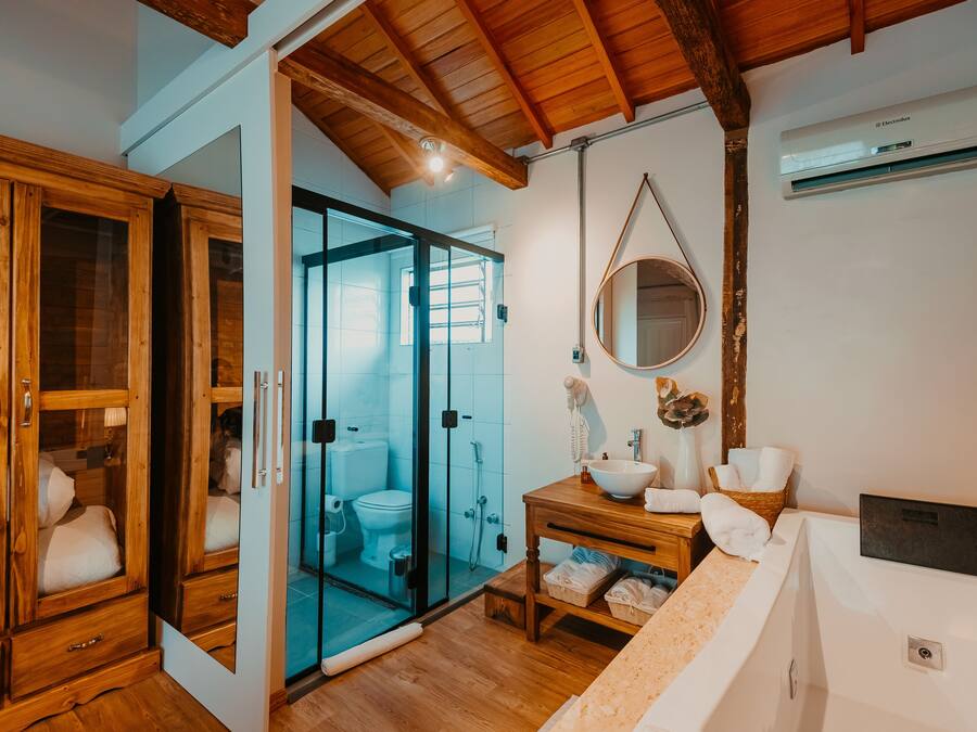 Honeymoon huisje | 1 slaapkamer, een minibar, een kluis op de kamer