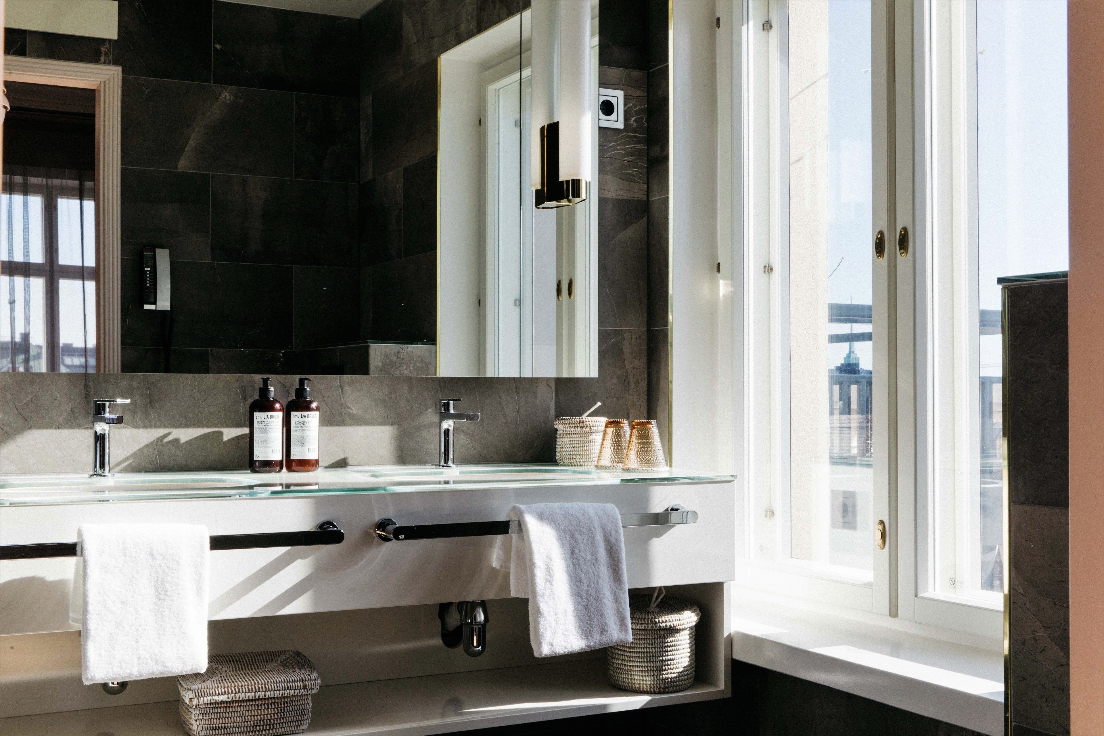 coupole suite - including spa access | bathroom | designer toiletries, hair dryer, bathrobes, slippers