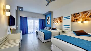 Free minibar, in-room safe, individually decorated, desk