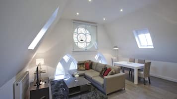 Luxury Apartment, 1 Bedroom | Living area | Flat-screen TV