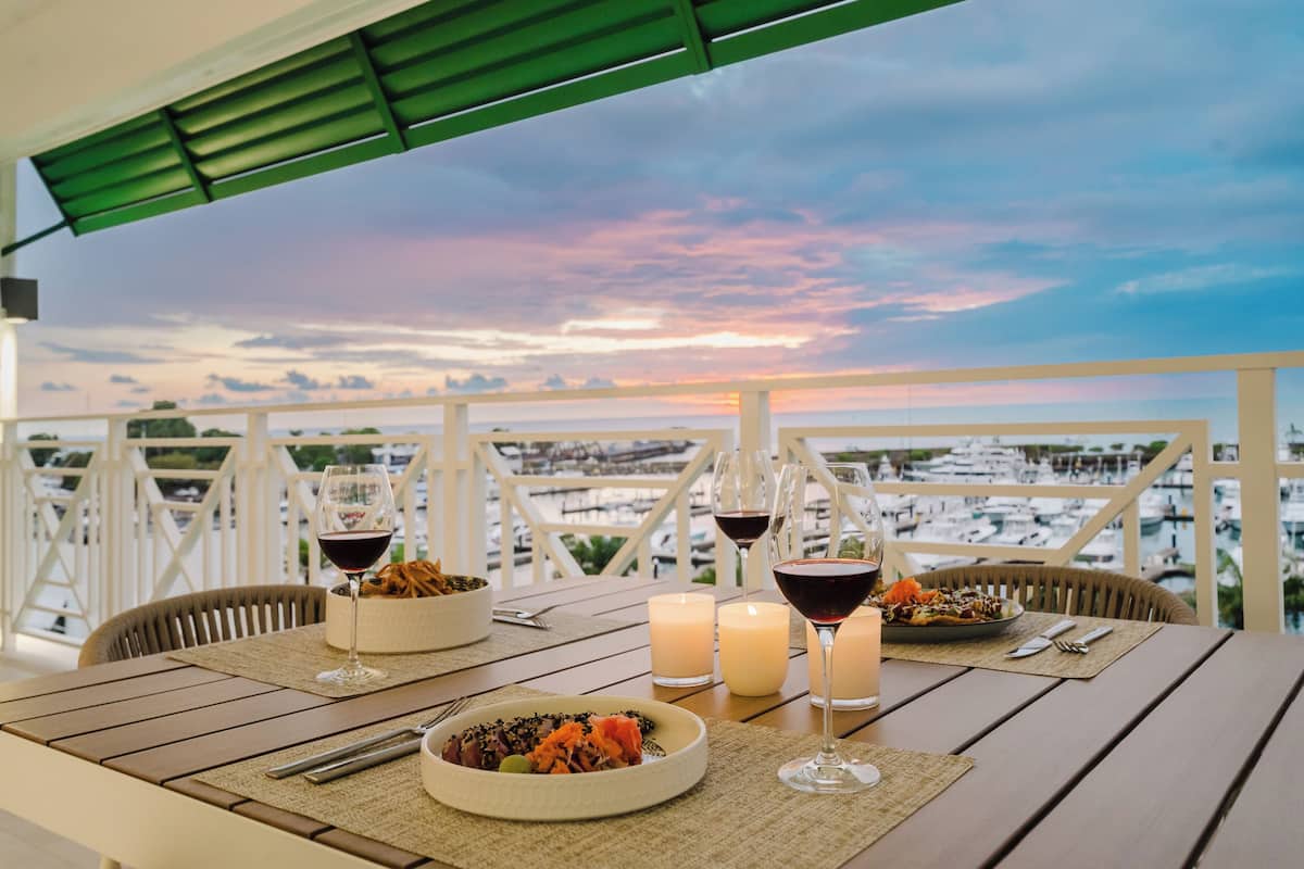 60-inch flat-screen TV with cable channels, TV